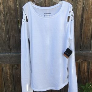 White Reebok Active Wear Top XS